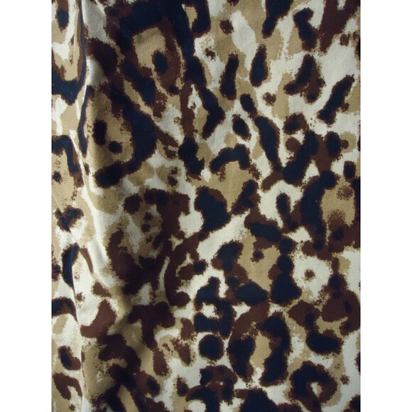 Merona Leopard Print Knee Length Pencil Skirt Womens Size 8 Stretch Lined - Picture 3 of 9
